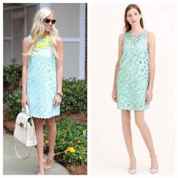 NWOT*J crew mint color dress - Picture 3 of 4
